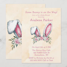 Irgendein Bunny ist unterwegs! Babydusche Begrüßun