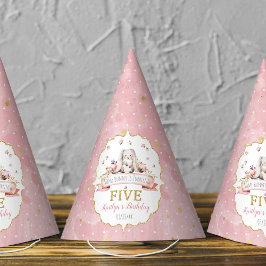 Irgendein Bunny macht fünf 5. Geburtstag Partyhütchen