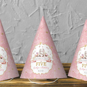 Irgendein Bunny macht fünf 5. Geburtstag Partyhütchen