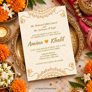 IRGENDEIN EVENT - Arabische Hochzeit Braut Einladu Einladung