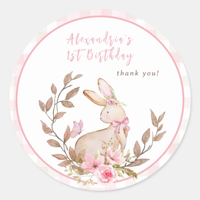 Irgendein Sonnenschein verwandelt ein rosa Mädchen Runder Aufkleber (Vorderseite)