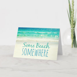 Irgendein Strand Irgendwo Fotokarte Karte
