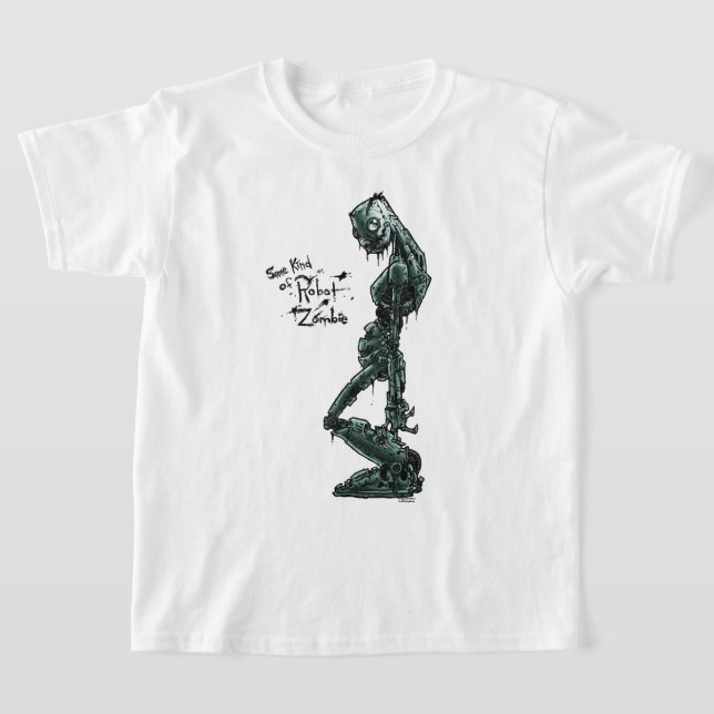Irgendeine Art Robot Zombie T T-Shirt (Ablage )