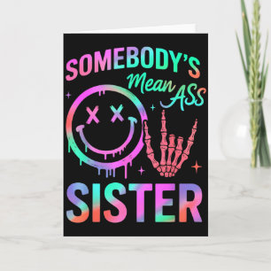Irgendeine fiese Schwester Lustiger Humor Zitat Lu Karte