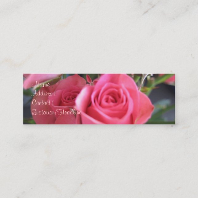 Irgendeine Gelegenheits-Anmerkungs-Karte Mini Visitenkarte (Vorderseite)