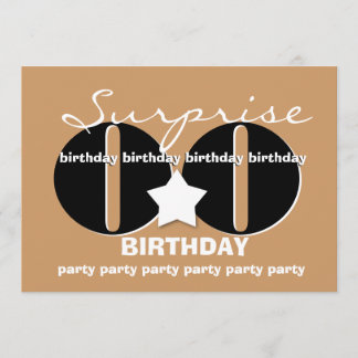 Irgendeine Jahr ÜBERRASCHUNG Geburtstags-Party Einladung