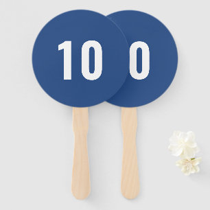 Irgendeine Nummer   Blue Sports Event Game Score Fächer