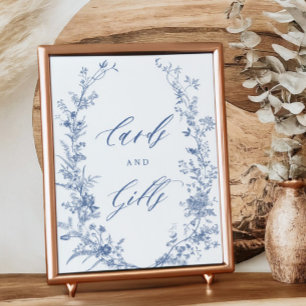 Irgendetwas Blue Brautparty Cards und Geschenke Un Poster
