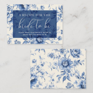 Irgendetwas Blue Floral French Toile gemeinsam mit Begleitkarte