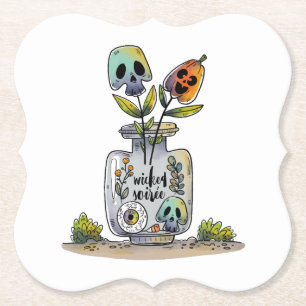 Irgendetwas, das Halloween-Party Paper Untersetzer