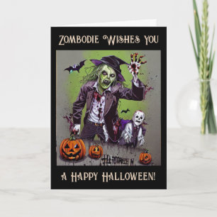 Irgendjemand wünscht dir ein frohes Halloween Karte