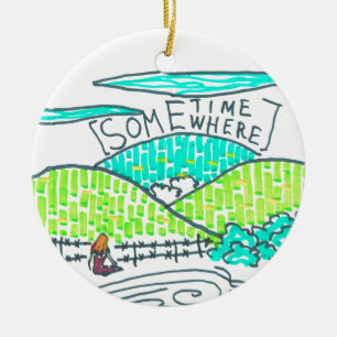 Irgendwann Keramik Ornament