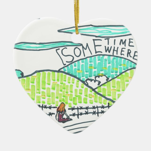 Irgendwann Keramik Ornament (Vorne)