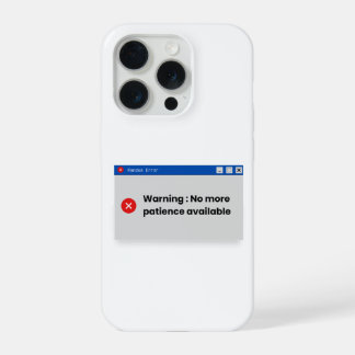 Irgendwann reagiert das System einfach nicht mehr. iPhone 15 Pro Hülle