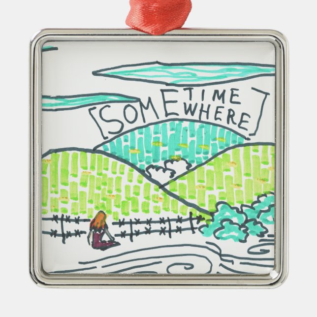 Irgendwann Silbernes Ornament (Vorne)