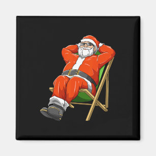 Irgendwas Santa Weihnachten im Juli Hawaiian Party Magnet