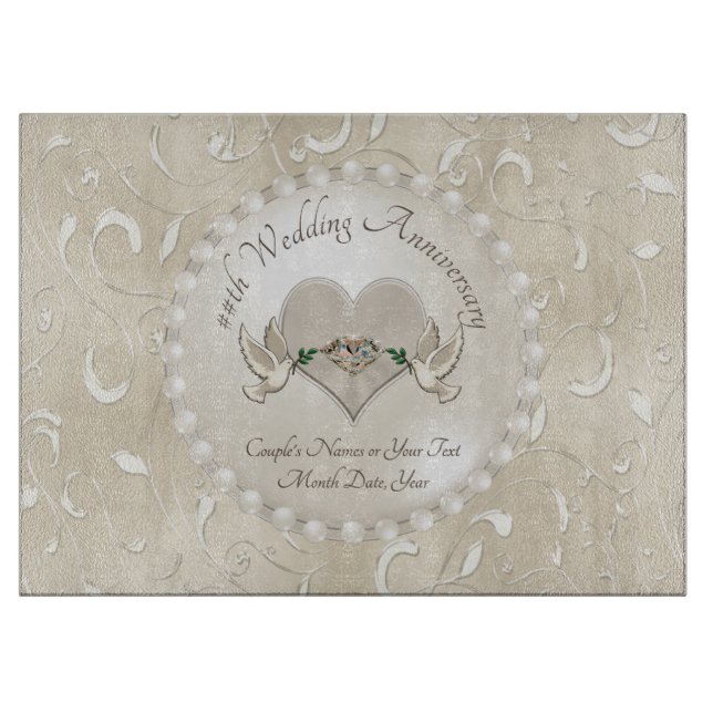 Irgendwelche Jahr-personalisierten Schneidebrett (Vorderseite)