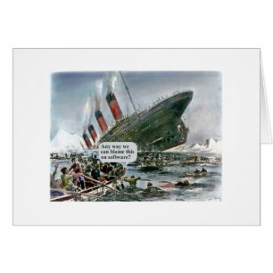 Irgendwie können wir das auf Software beschuldigen