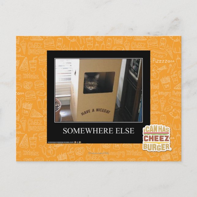 Irgendwo anders postkarte (Vorderseite)