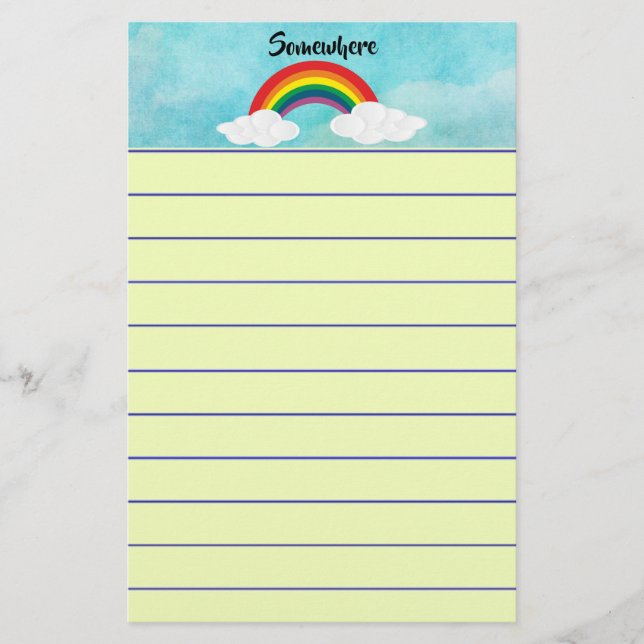 Irgendwo Briefpapier (Vorderseite)