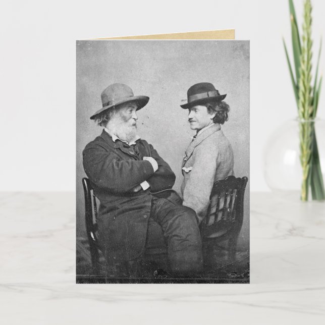 "Irgendwo Gewartet für dich" Whitman & Peter Doyle Karte (Vorderseite)