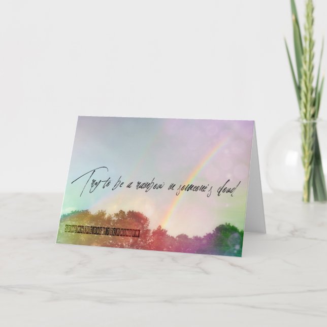 IRGENDWO Grußkarte Dankeskarte (Vorderseite)