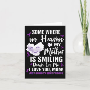 Irgendwo im Himmel lächelt meine Mutter nieder auf Karte