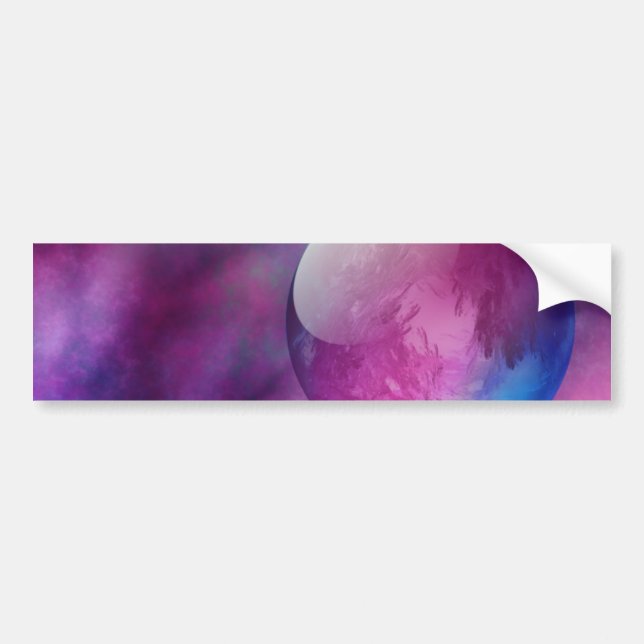 Irgendwo im Outer Space Autoaufkleber (Vorne)