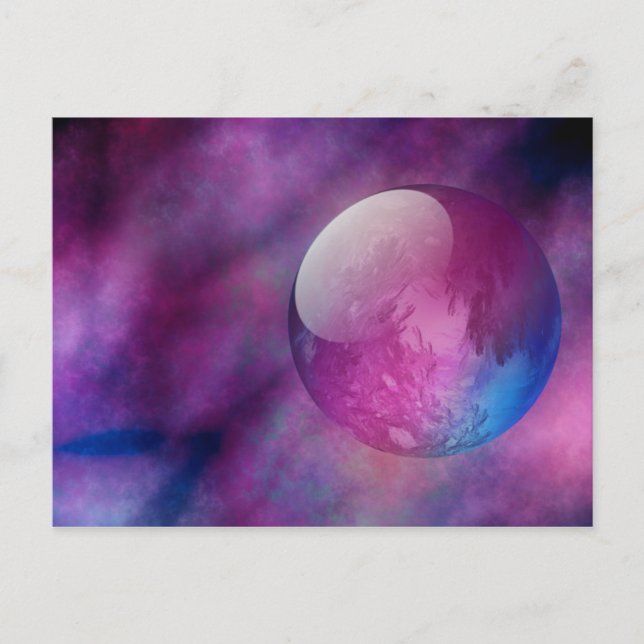 Irgendwo in der Outer Space Postcard Postkarte (Vorderseite)