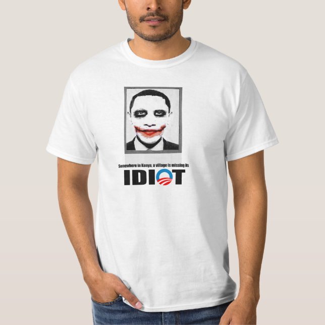 Irgendwo in Kenia ist ein Dorf sein Idiot vermisst T-Shirt (Vorderseite)