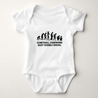 Irgendwo ist irgendetwas schrecklich falsch gelauf baby strampler