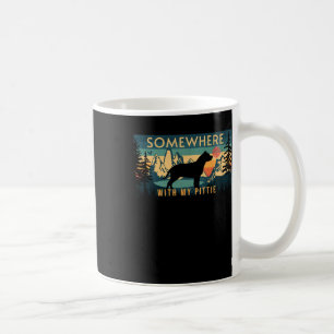 Irgendwo mit meiner Pittie Vintages Wandern Campin Kaffeetasse