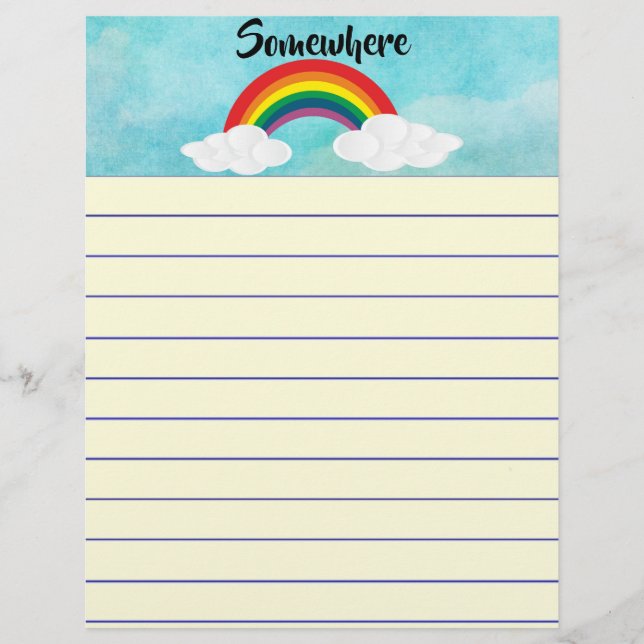 Irgendwo Schriftstück (Vorderseite)