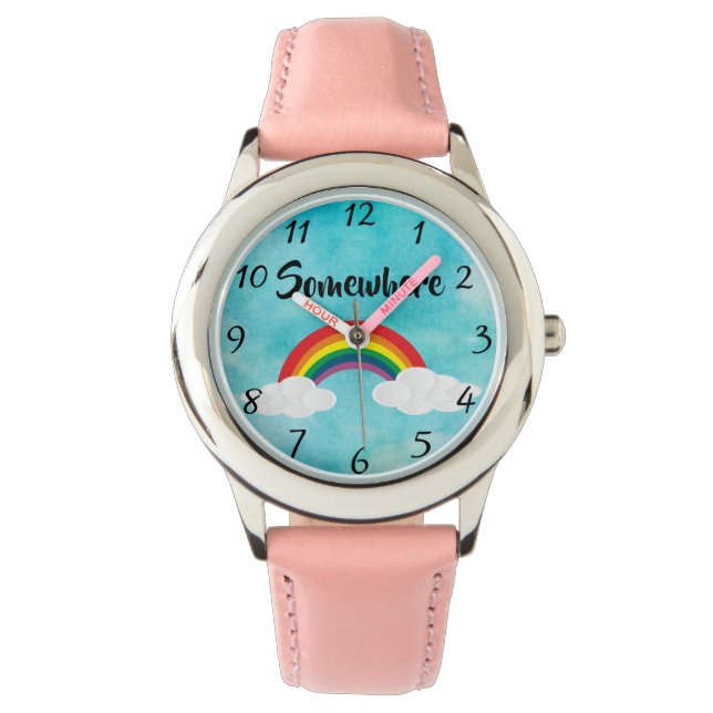 Irgendwo sieht ein Kind zu Armbanduhr (Vorderseite)