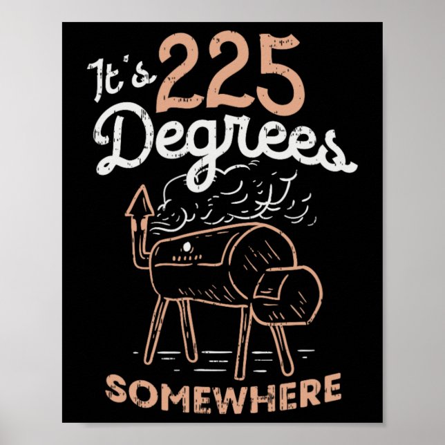 Irgendwo sind es 225 Grad Poster (Vorne)