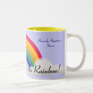 Irgendwo über dem Regenbogen! - Fertigen Sie Zweifarbige Tasse