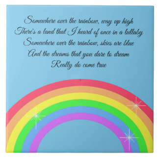 Irgendwo über dem Regenbogen Fliese