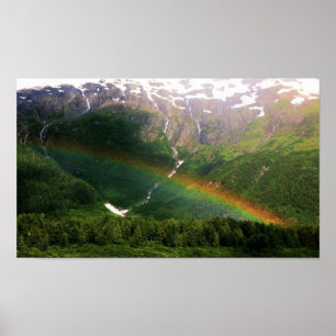 Irgendwo über dem Regenbogen in Alaska Poster