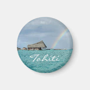 Irgendwo über dem Regenbogen in Tahiti Magnet