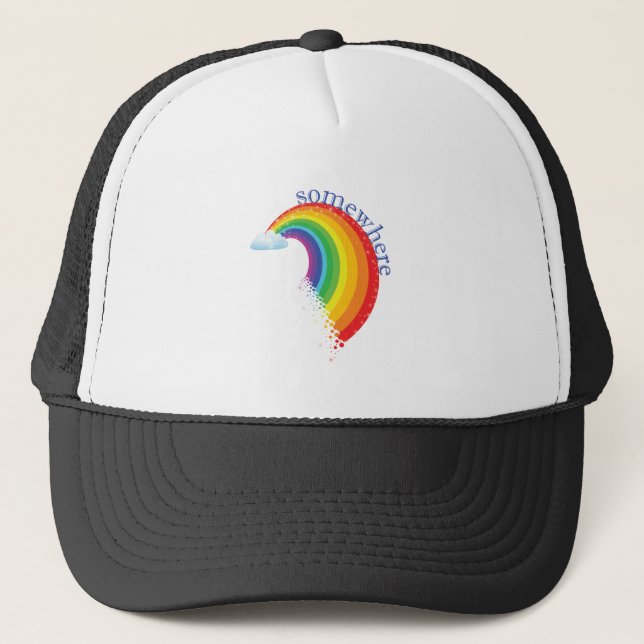 Irgendwo über dem Regenbogen Truckerkappe (Vorderseite)