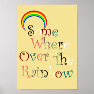 Irgendwo über dem Regenbogenposter Poster