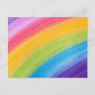 irgendwo über der Ansichtskarte des Regenbogens Postkarte