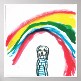 Irgendwo unter einem Regenbogen drucken Poster