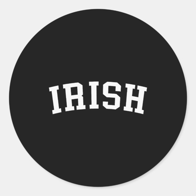 Iri-shirt  runder aufkleber (Vorderseite)