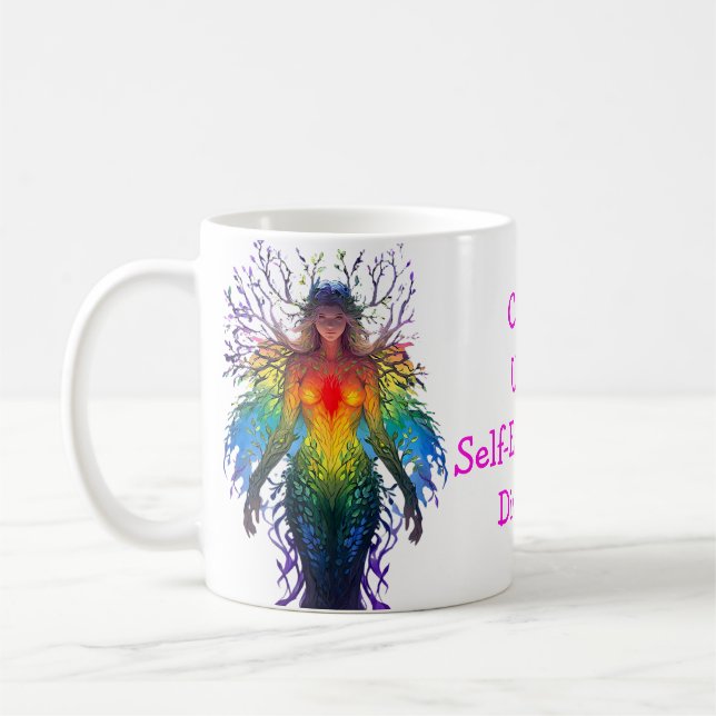 „Iridesca“ - Hüterin der Farben Kaffeetasse (Links)