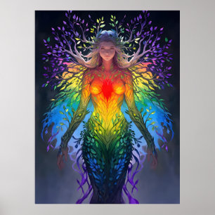 „Iridesca“ - Hüterin der Farben Poster