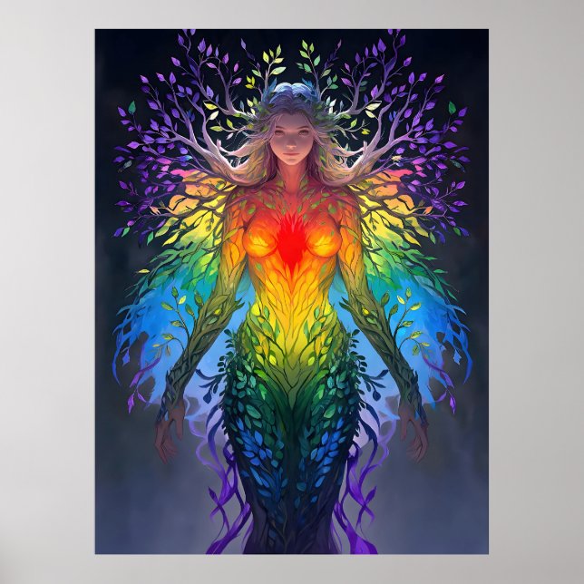 „Iridesca“ - Hüterin der Farben Poster (Vorne)