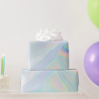 Iridescence Holografisches Muster Geschenkpapier