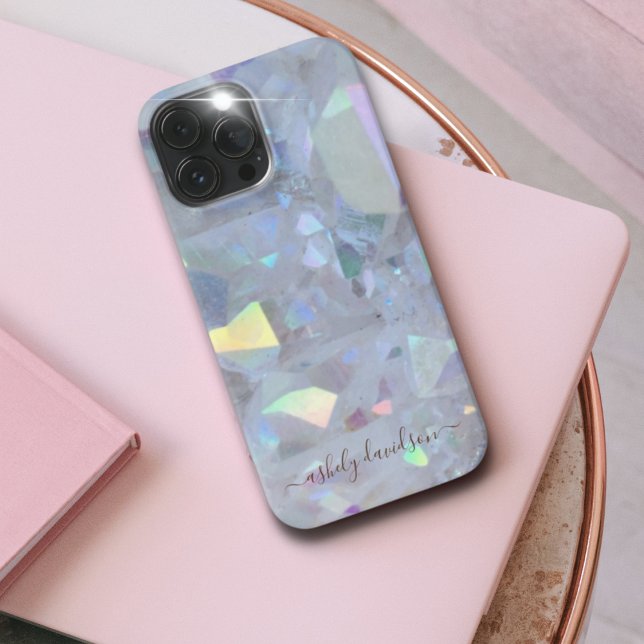 Iridescent Angel Aura Quartz iPhone Case Hülle (Von Creator hochgeladen)
