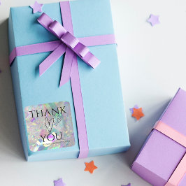 Iridescent Angel Tinsel danke Ihnen Stickers